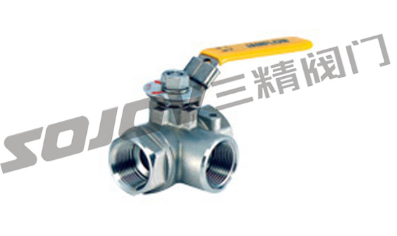 Q14F/Q15F不锈钢螺纹三通球阀